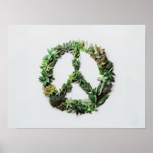Poster Panneau de paix fabriqué en Feuille (Devant)