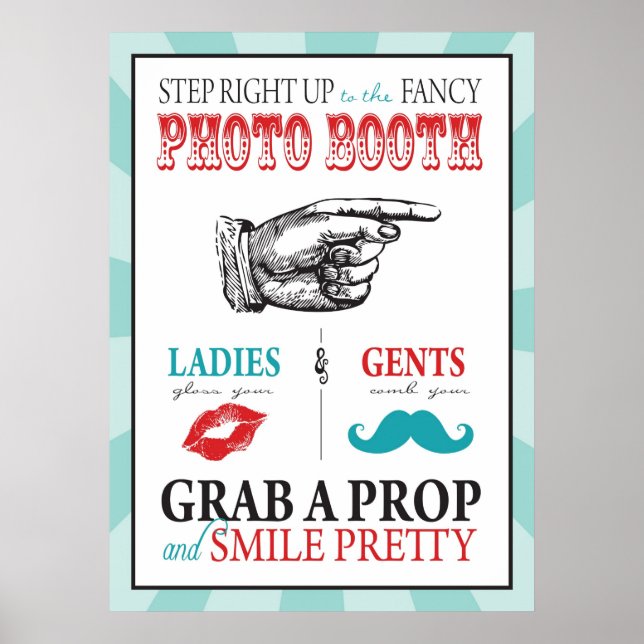 Poster Panneau de Photomaton pour Anniversaire de Carnava (Devant)