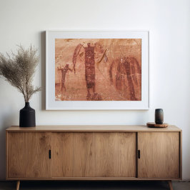 Poster Panneau de Pictographie Boukhorn Wash Spirits Utah