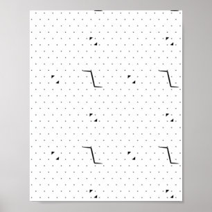 Poster Panneau de piédestal vert langue