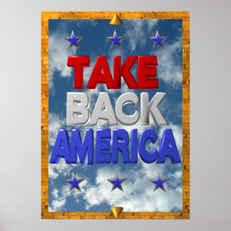 Poster Panneau de protestation Occupy America