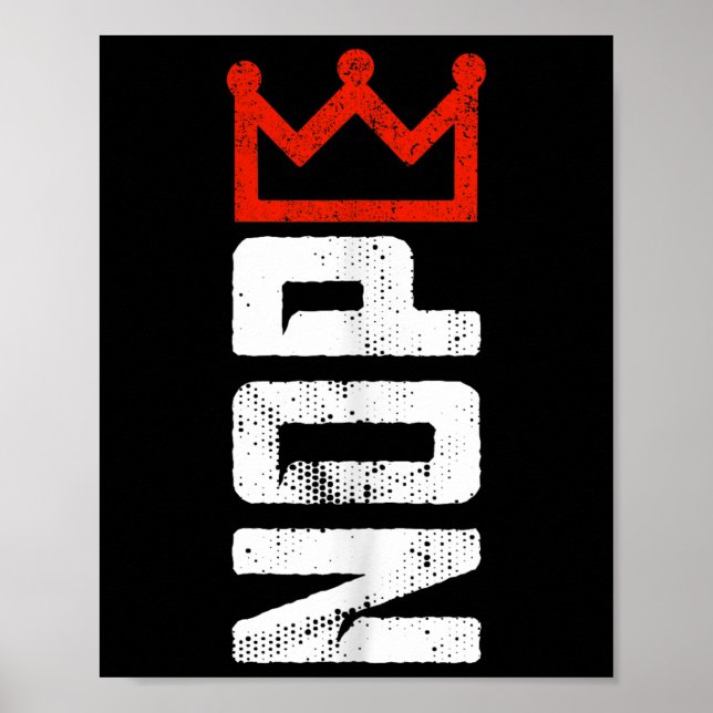 Poster Panneau de protestation vintage No Kings vertical (Devant)