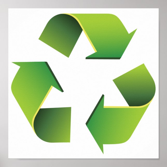 Poster Panneau de recyclage (Devant)