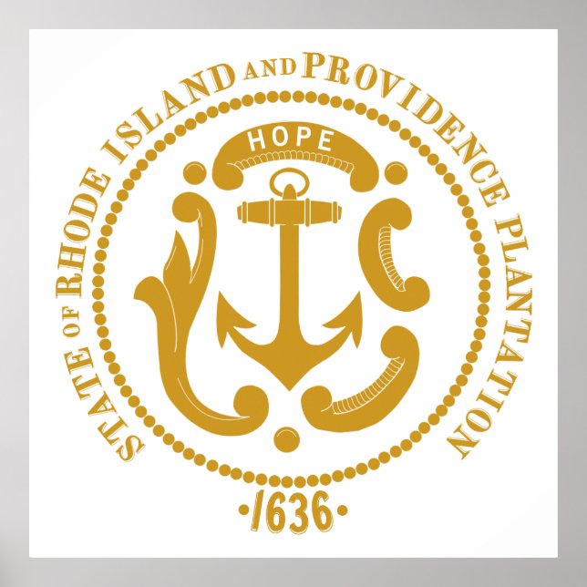 Poster Panneau de Rhode Island (Devant)