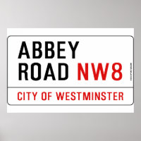 Panneau de rue Abbey Road