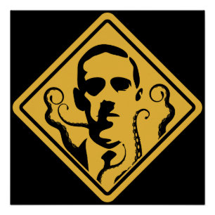Poster Panneau de rue Lovecraft