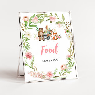 Poster Panneau de signalisation alimentaire pour Baby Sho