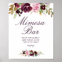 panneau de signalisation de bar mimosa pour une ba