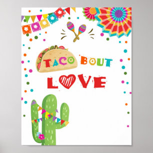 Poster Panneau de table de fête mexicaine sur l'amour des