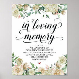 Poster Panneau de table de mariage élégant et neutre pour