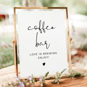 Poster Panneau de table minimaliste moderne ADELLA