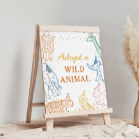 Panneau de table pour l'adoption d'un animal pour