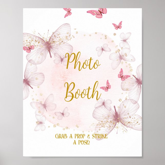 Poster Panneau de table pour photomaton d'anniversaire ro (Devant)