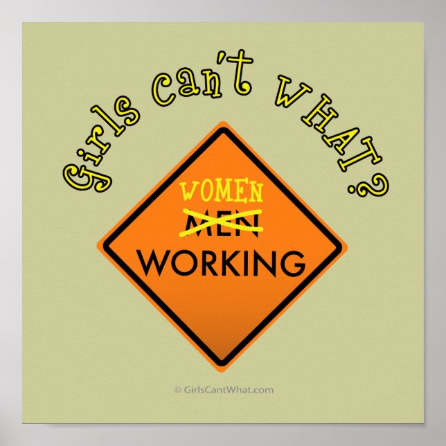 Poster Panneau de travail Femmes (Devant)