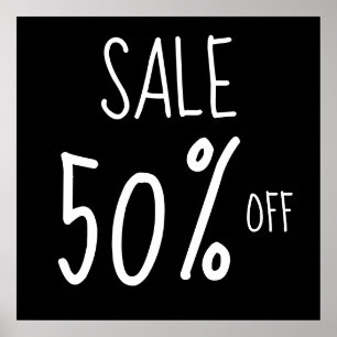 Poster Panneau de vente de boutique, Signal de magasin de