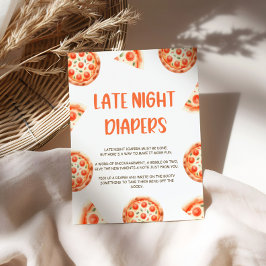Poster Panneau Diapositives de nuit du Baby shower de piz