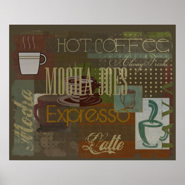 Poster Panneau du café Mocha Joes (Devant)