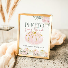 Poster Panneau du livre d'hôtes Little Citrouille First B