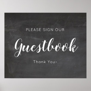 Poster Panneau du Mariage Chalkboard
