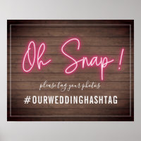 Panneau du Mariage Neon Wood Plank