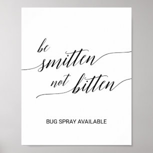 Poster Panneau Élégant en Calligraphie Noire 'Tombez amou
