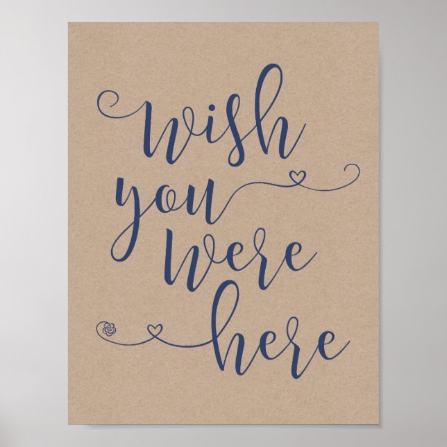 Poster Panneau en souvenir affectueux - vous nous manquez (Devant)