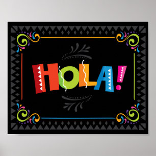 Poster Panneau Fiesta HOLA Party