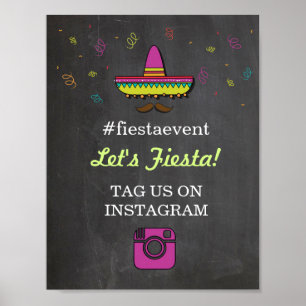 Poster Panneau Fiesta Instagram Photo Couple's Shower Par