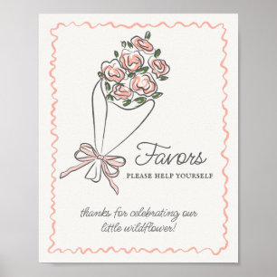 Poster Panneau Fleur rose Fleur Market Fraîches Faveurs F