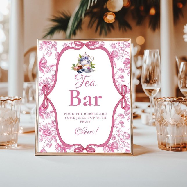 Poster Panneau Fleur sauvage Tea Party Mimosa Bar (Créateur téléchargé)