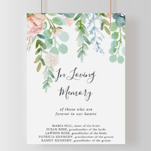 Poster Panneau Fleurs Tropicales En Mémoire Aimante