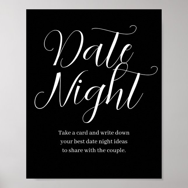 Poster Panneau idée de soirée de fleurs sauvages Date Nig (Devant)