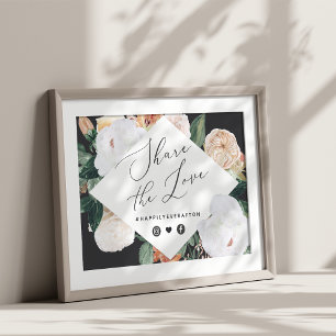 Poster Panneau Mariage Boho Blooms