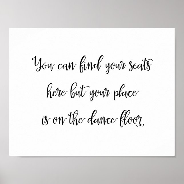 Poster Panneau mariage | Calligraphie (Devant)