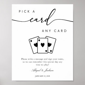 Poster Panneau Mariage du livre d'invité alternatif Jouer