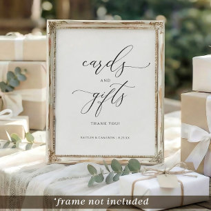 Poster Panneau mariage ou Fête des mariées Cartes et Cade
