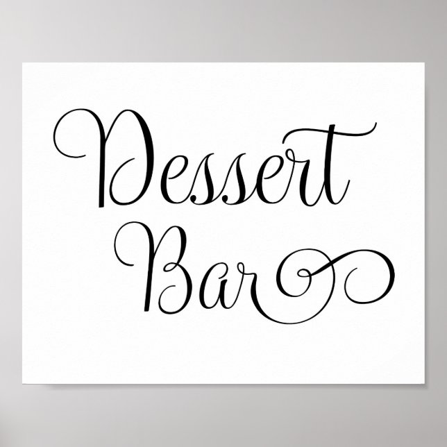 Poster Panneau mariage - Panneau de la barre du désert (Devant)