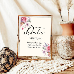 Poster Panneau mariage Pastel Crème de glace Fête des mar