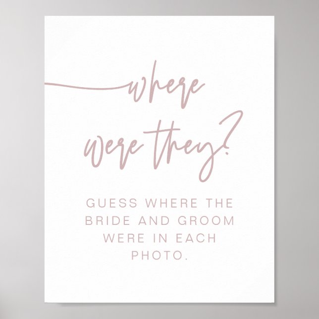 Poster Panneau MARLO Boho Dusty Rose Où étaient-ils (Devant)