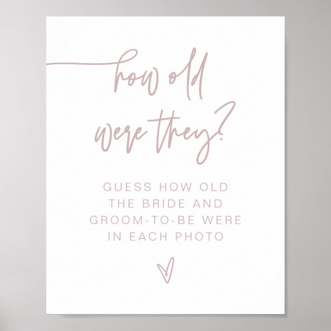 Poster Panneau MARLO Dusty Rose Moderne Quel âge avaient- (Devant)