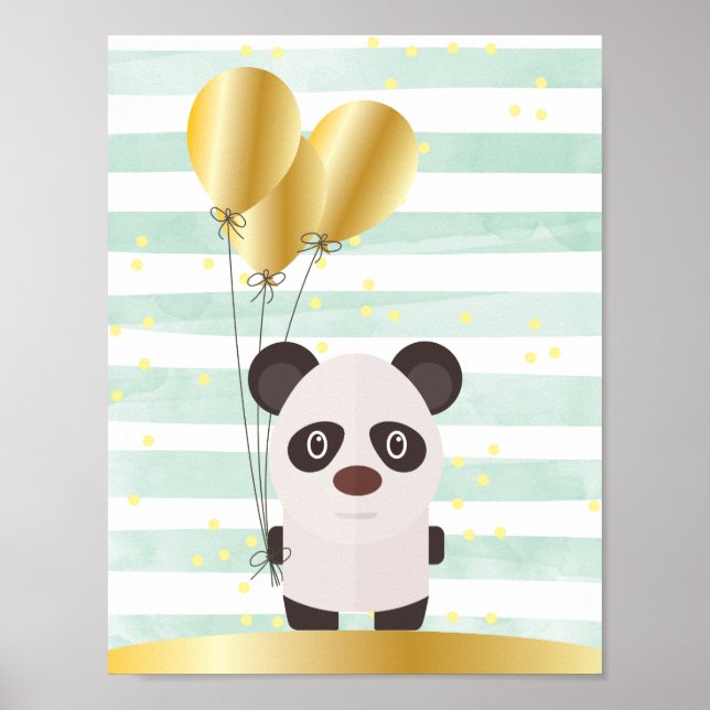 Poster Panneau mural panda (Devant)