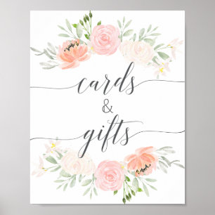 Poster Panneau Pastel Blush Cadeaux et Cartes