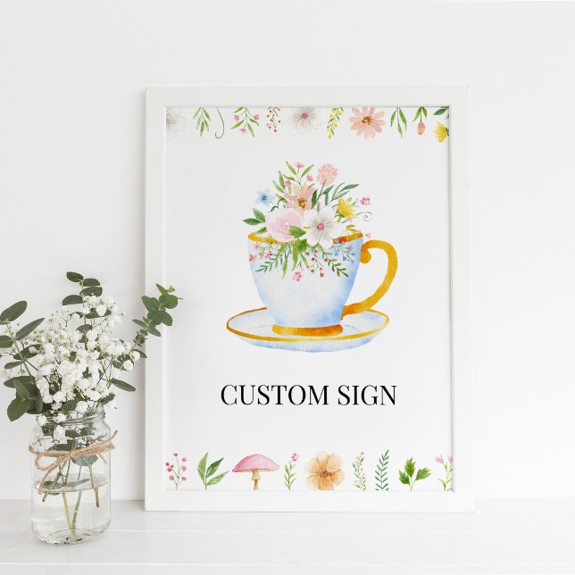 Poster Panneau personnalisé Fleur sauvage Whimsical Time  (Créateur téléchargé)