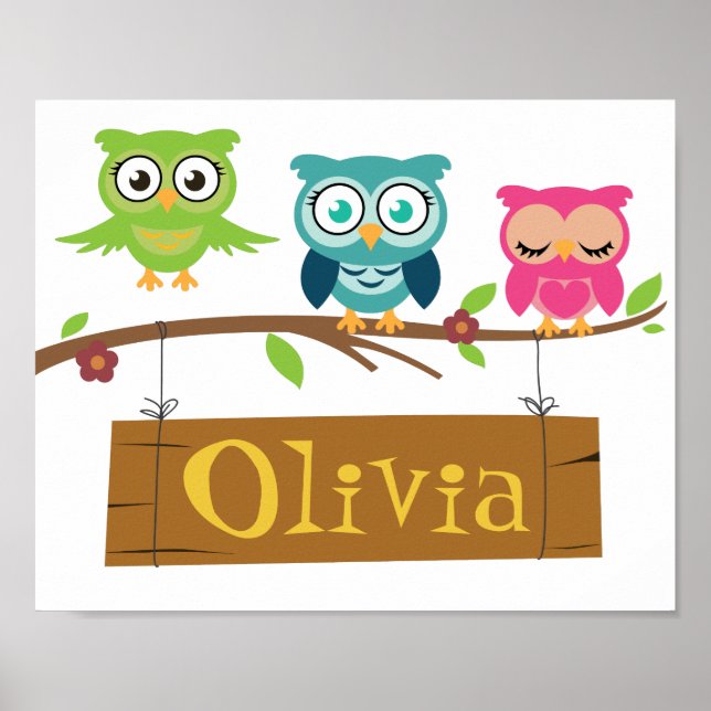 Poster Panneau personnalisé pour enfants (Devant)