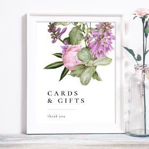 Poster Panneau pour cartes et cadeaux de fête prénuptiale