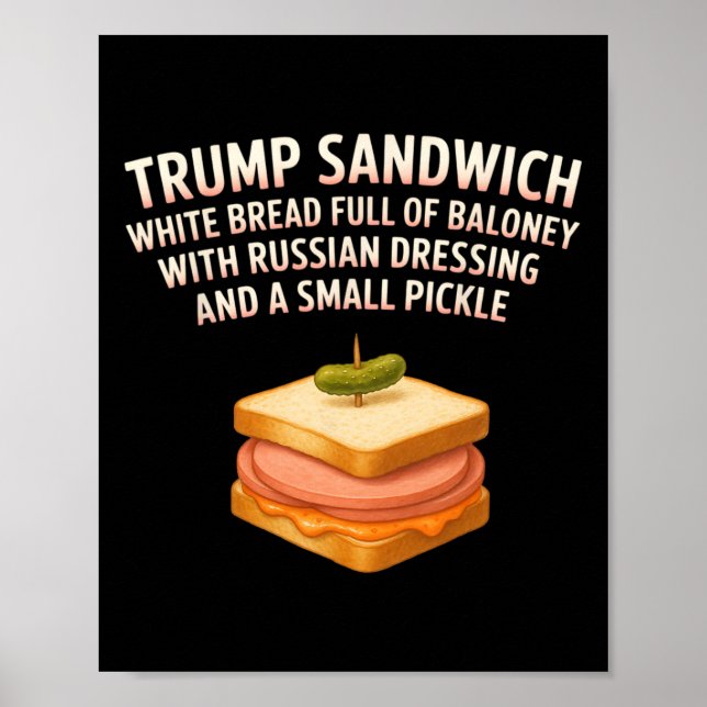 Poster Panneau sandwich anti-Trump Drôle Donald (Devant)