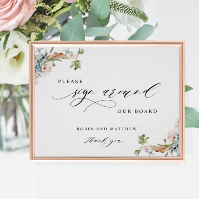 Poster Panneau "Sign Around" des invités, panneau "Earthy (Créateur téléchargé)