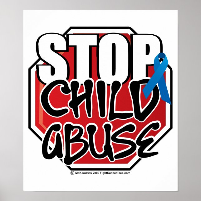 Poster Panneau Stop Child Abuse (Devant)