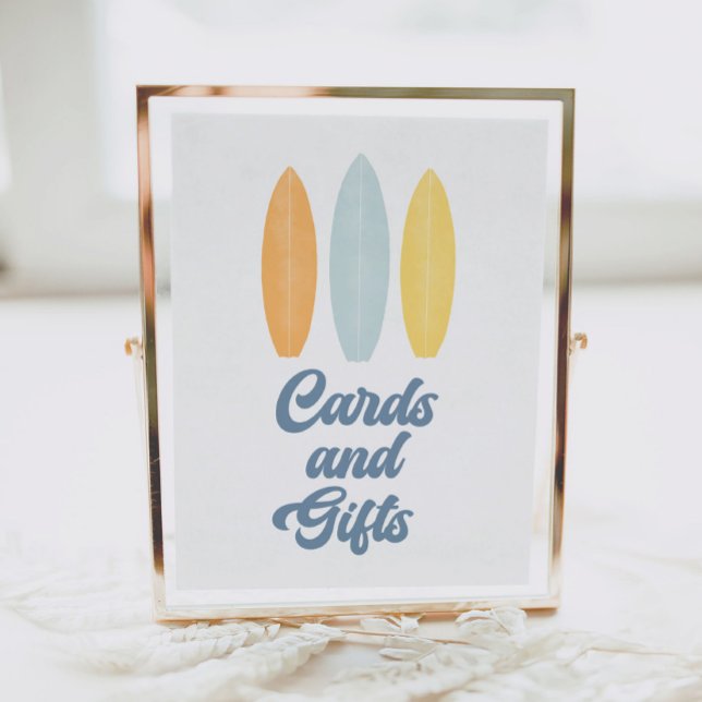 Poster Panneau Surboard Anniversaire Cartes et cadeaux (Créateur téléchargé)