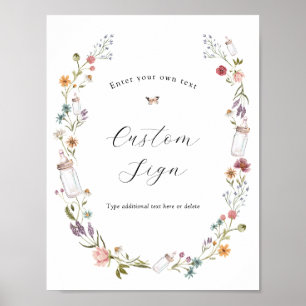 Poster Panneau Texte personnalisé Baby in Bloom